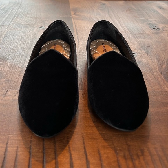 Birdies Women’s Black Velvet Loafers Flats Size 8.5 - Picture 3 of 7